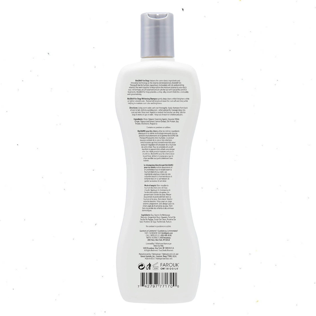 BioSilk Shampoo Blanqueador para Perros (355ml)