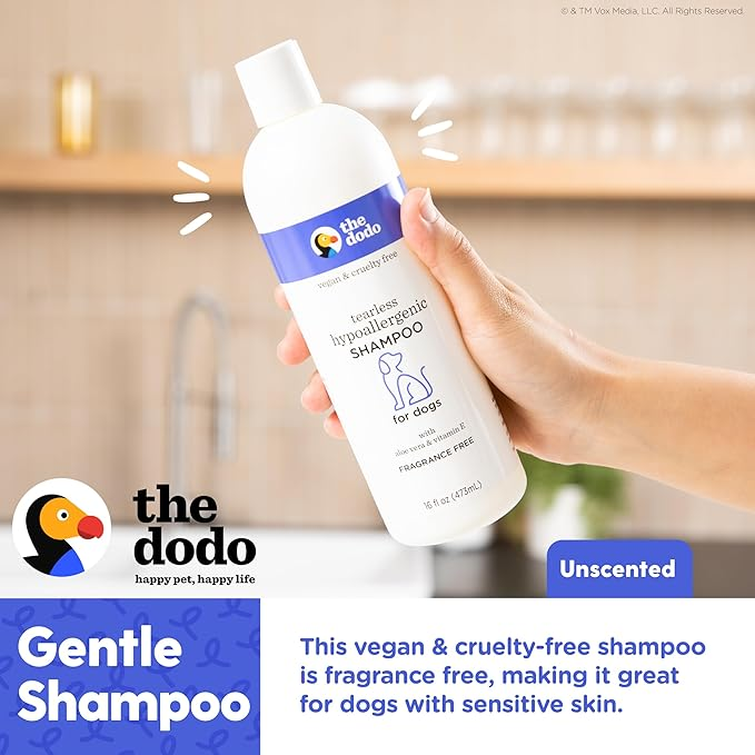 Shampoo The Dodo Hipoalergénico Sin Lágrimas para Perros (473ml)