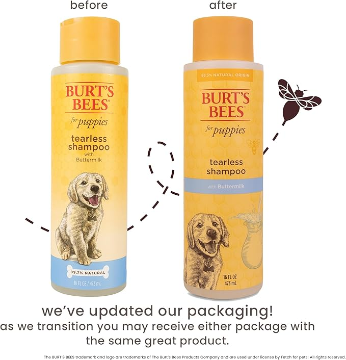 Shampoo Tearless Burt’s Bees para Perro Con Suero de Mantequilla (473ml)