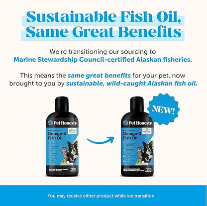 Pet Honesty Aceite de Pescado Omega 3 para Perros y Gatos (473ml)