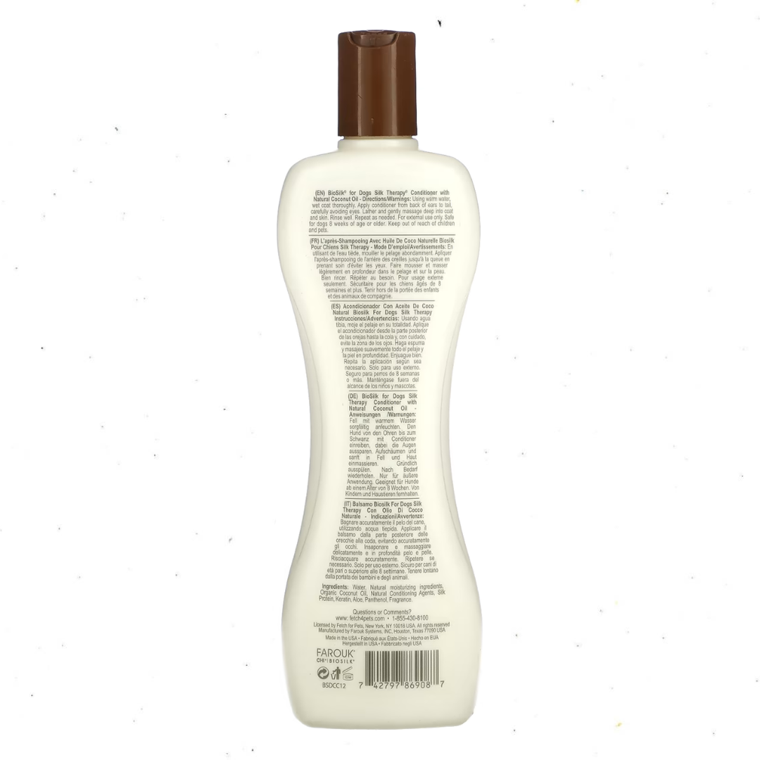 BioSilk Acondicionador de Coco para Perros (355ml)
