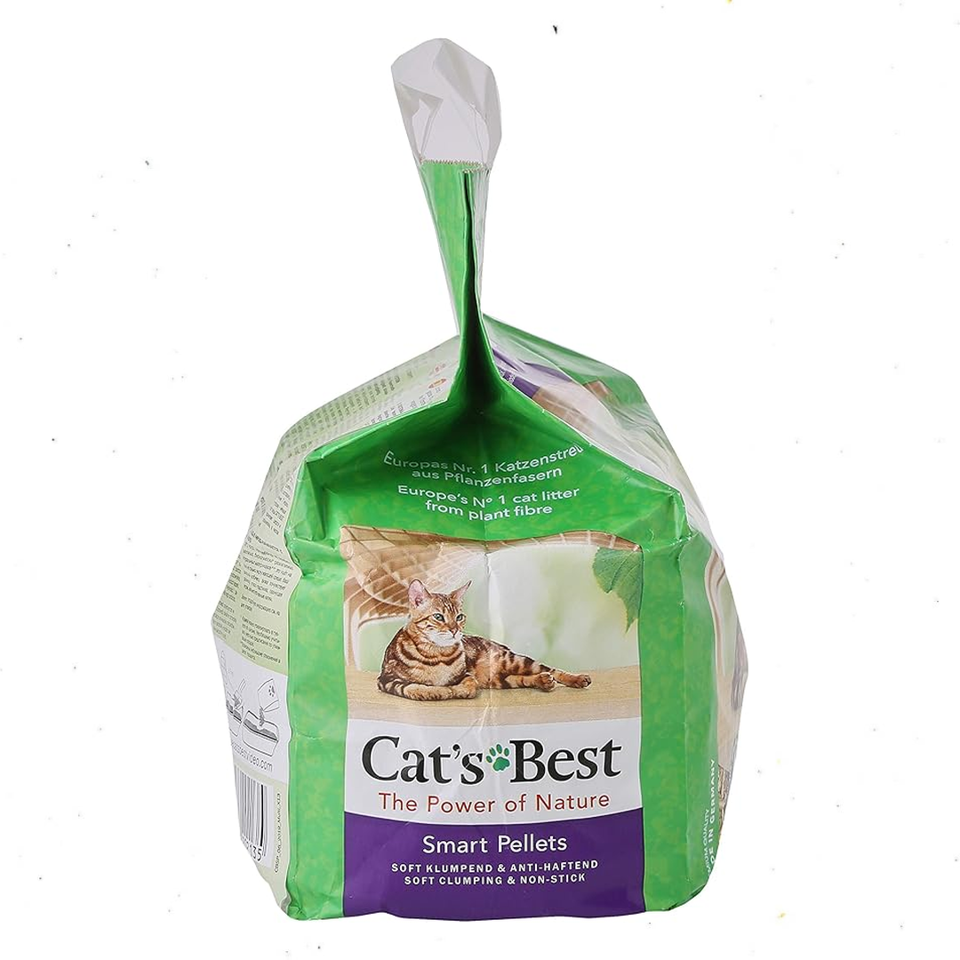 Cat’s Best Smart Pellets – Arena Biodegradable para Gatos, 5 lb, Hasta 7 Semanas de Uso