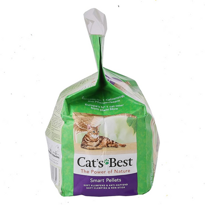 Cat’s Best Smart Pellets – Arena Biodegradable para Gatos, 5 lb, Hasta 7 Semanas de Uso