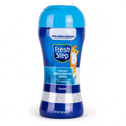 Polvo Desodorizante Fresh Step con Carbón Activado – 15 oz, Control de Olores para Arenero