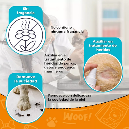 Jabón Antiséptico Medical Solutions – 125 ml, Para Heridas en Perros, Gatos y Pequeños Mamíferos