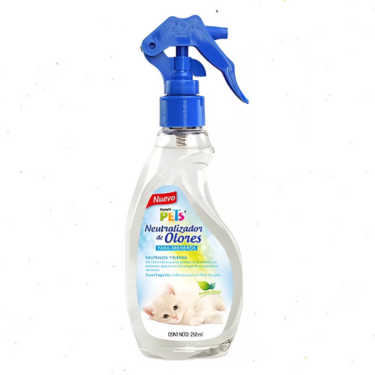 Neutralizador de Olores para Arenero de Gato – 250 ml, Fragancia Suave y Efecto Inmediato