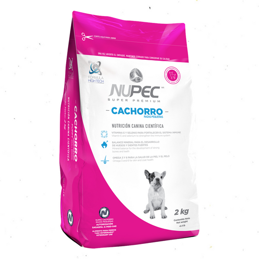Nupec Croquetas para Cachorros de Razas Pequeñas – 2 kg, Alta Digestibilidad y Desarrollo Óptimo