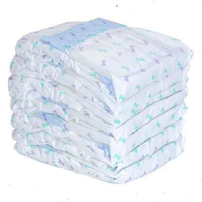 Fancy Pets Pañales Grandes para Perro – 12 Piezas, Ultra Absorbentes y Ajustables