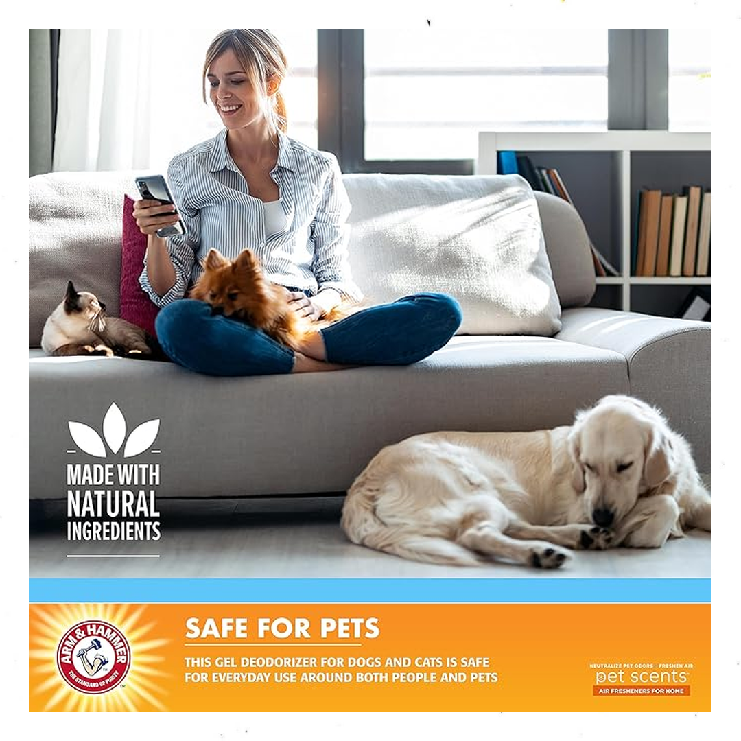 Perlas de Gel Arm & Hammer Air Care – 12 oz, Neutralizante de Olores para Mascotas