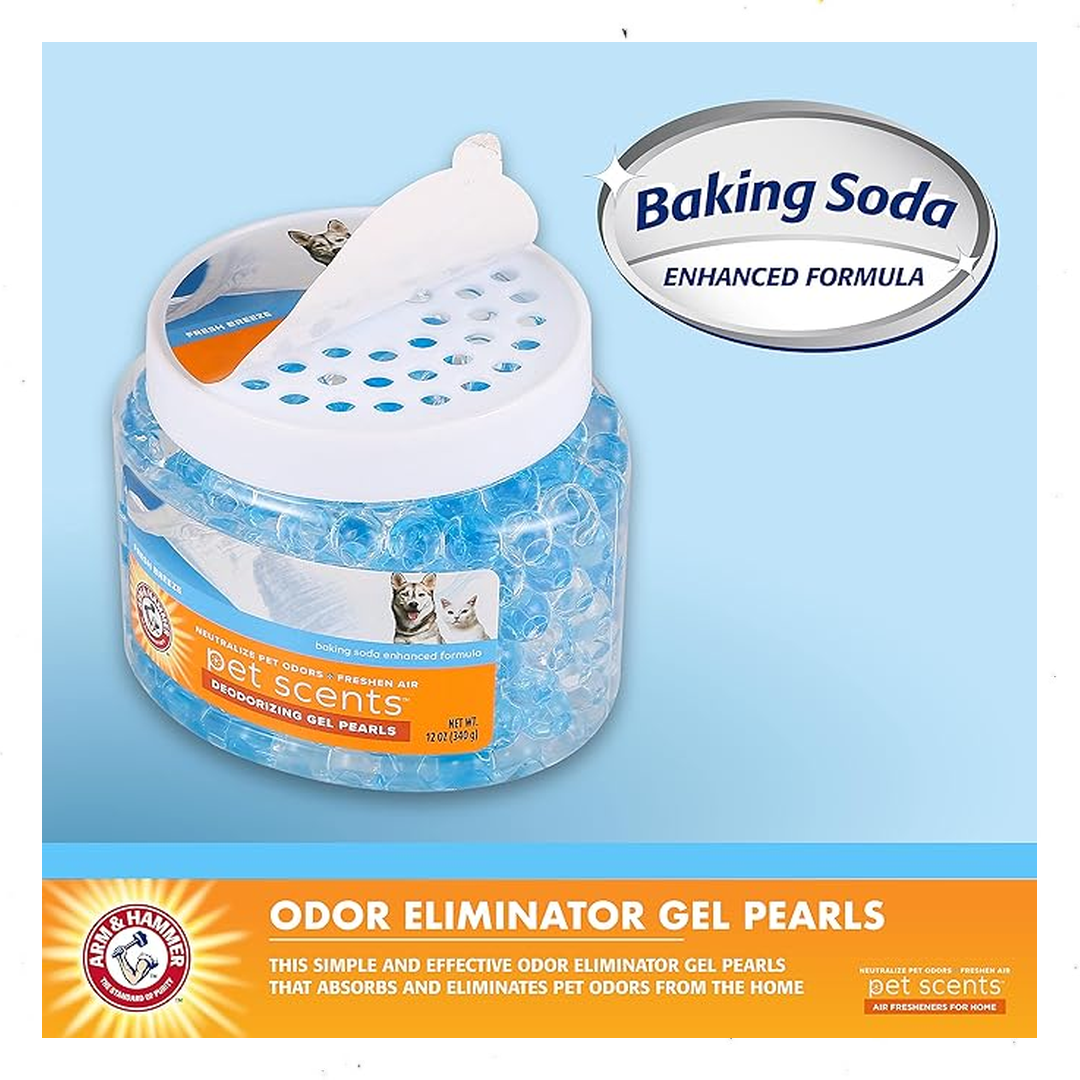 Perlas de Gel Arm & Hammer Air Care – 12 oz, Neutralizante de Olores para Mascotas