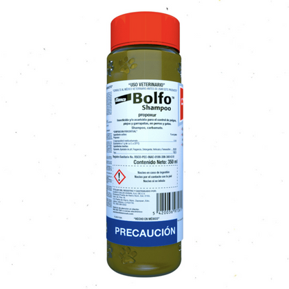 Bayer Bolfo Shampoo Antipulgas y Garrapatas para Perros y Gatos (350 ml)