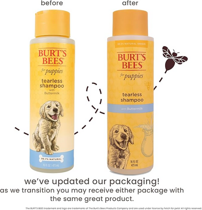Shampoo Tearless Burt’s Bees para Perro Con Suero de Mantequilla (473ml)