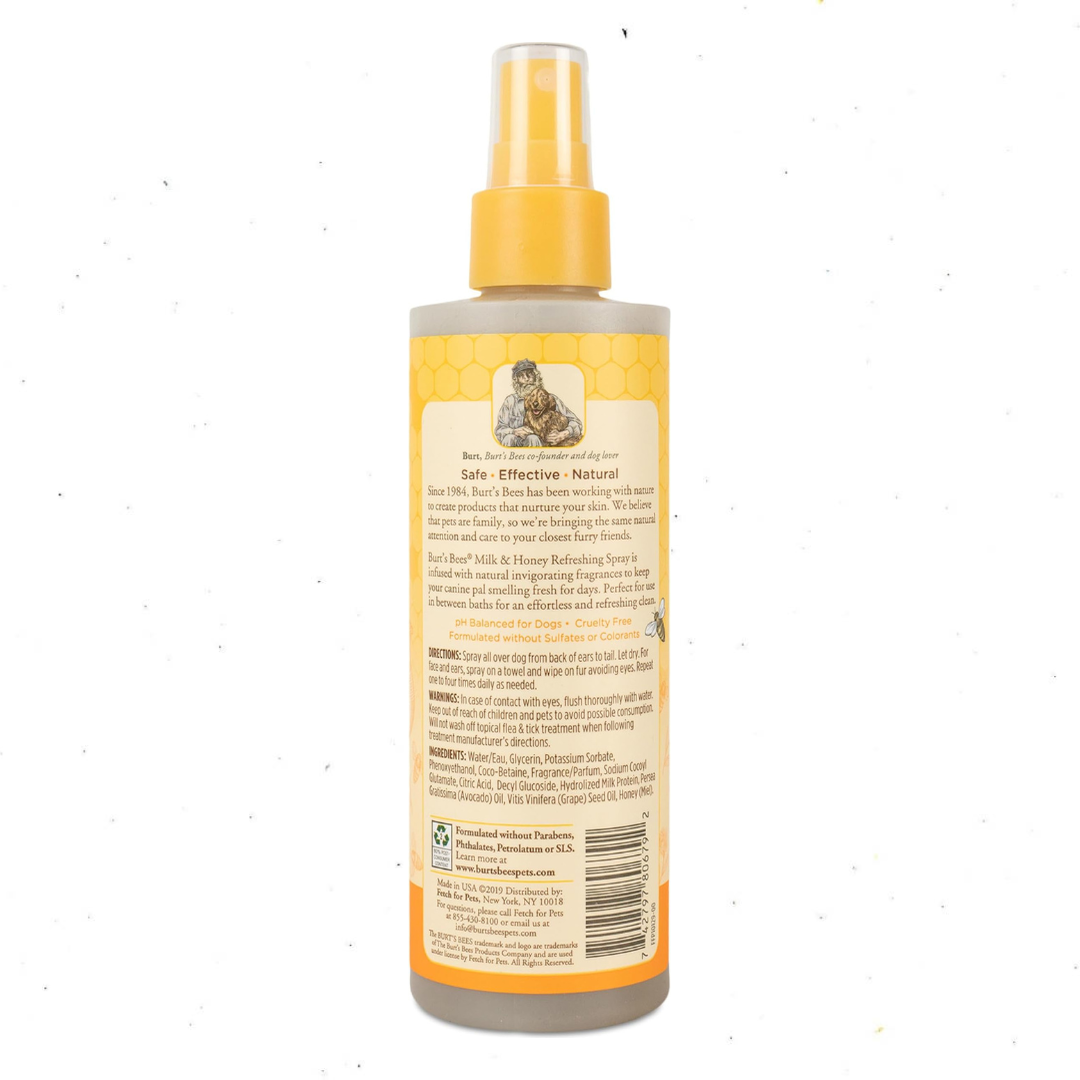 Spray Refrescante Burt’s Bees para Perro Milk & Honey (236ml)