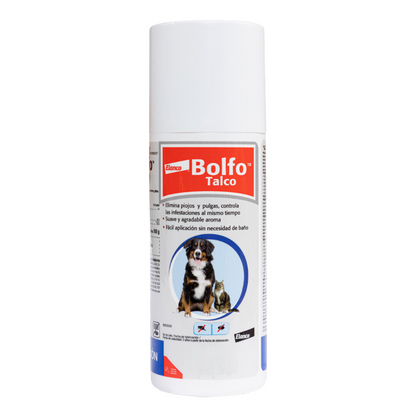 Bolfo Talco Antipulgas y Garrapatas Bayer para Perros y Gatos (100g)